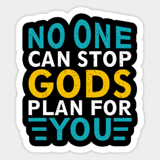 No one can stop gods Sticker